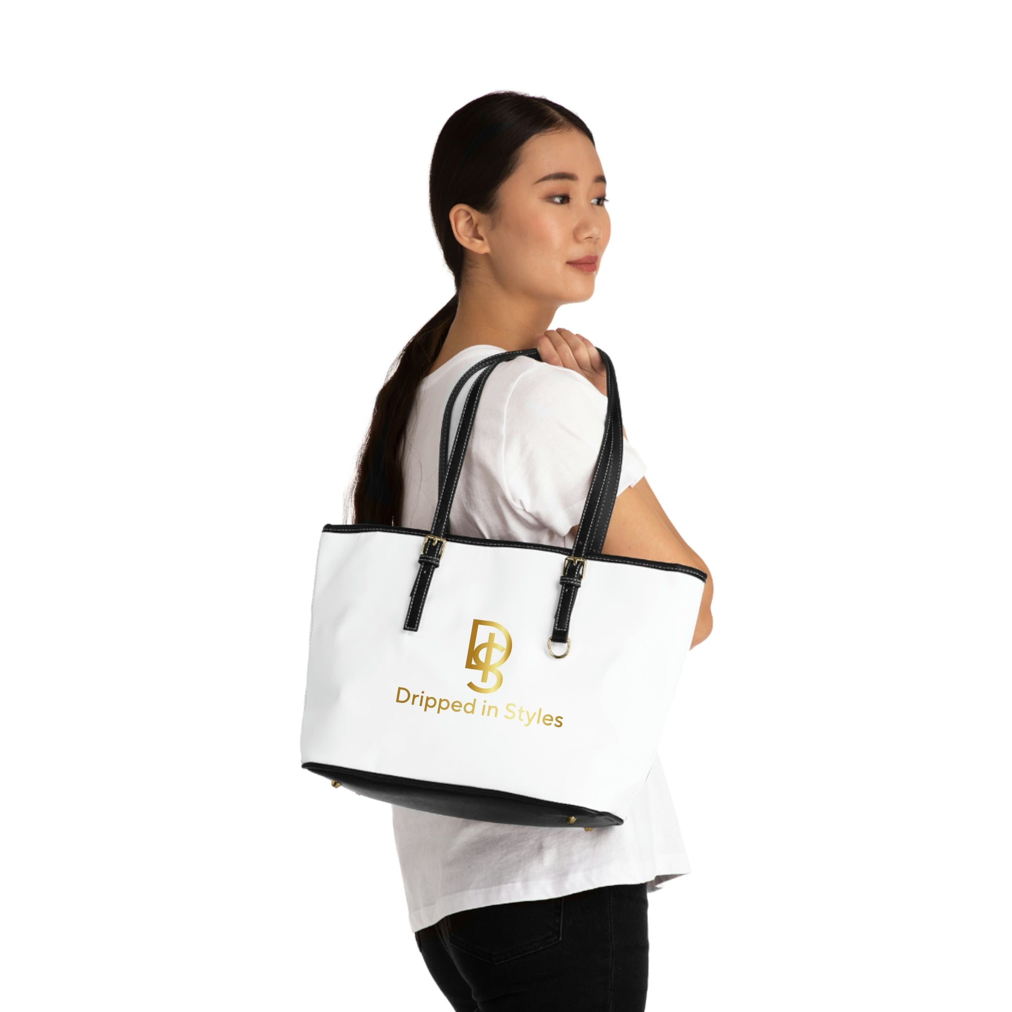 D.I.S. Signature Leather Shoulder Bag